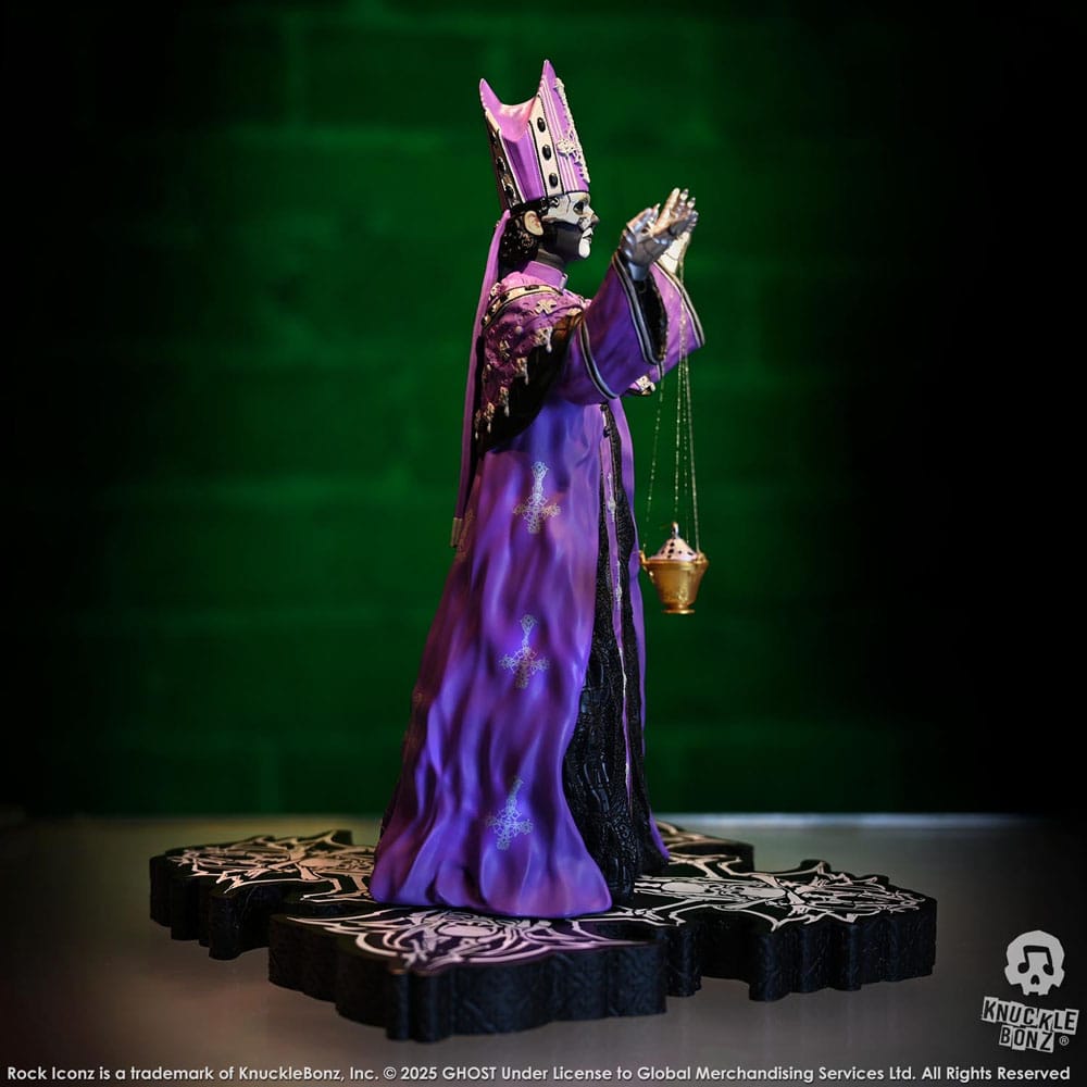 Ghost Rock Iconz Statue Papa V Perpetua Purple Robes 22 cm - Image 6
