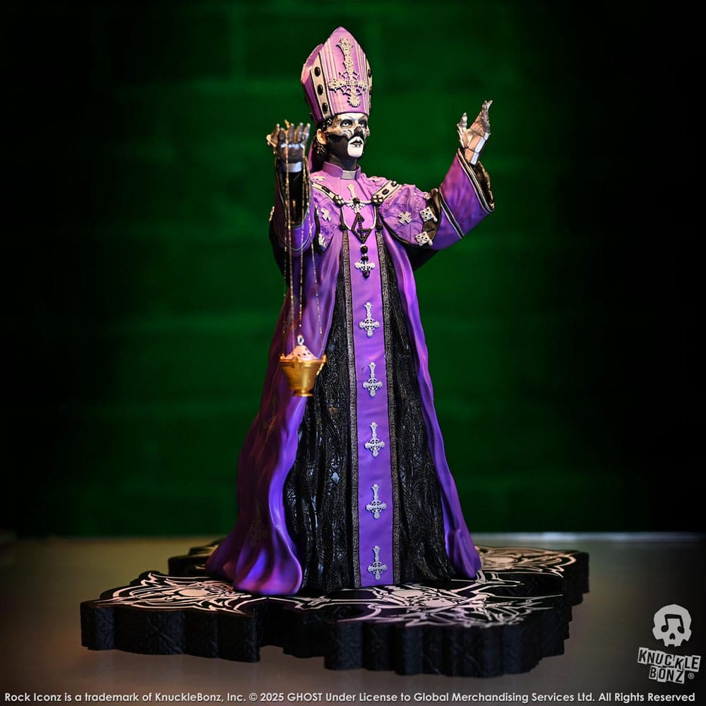 Ghost Rock Iconz Statue Papa V Perpetua Purple Robes 22 cm - Image 7