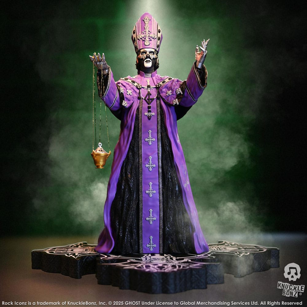 Ghost Rock Iconz Statue Papa V Perpetua Purple Robes 22 cm - Image 8
