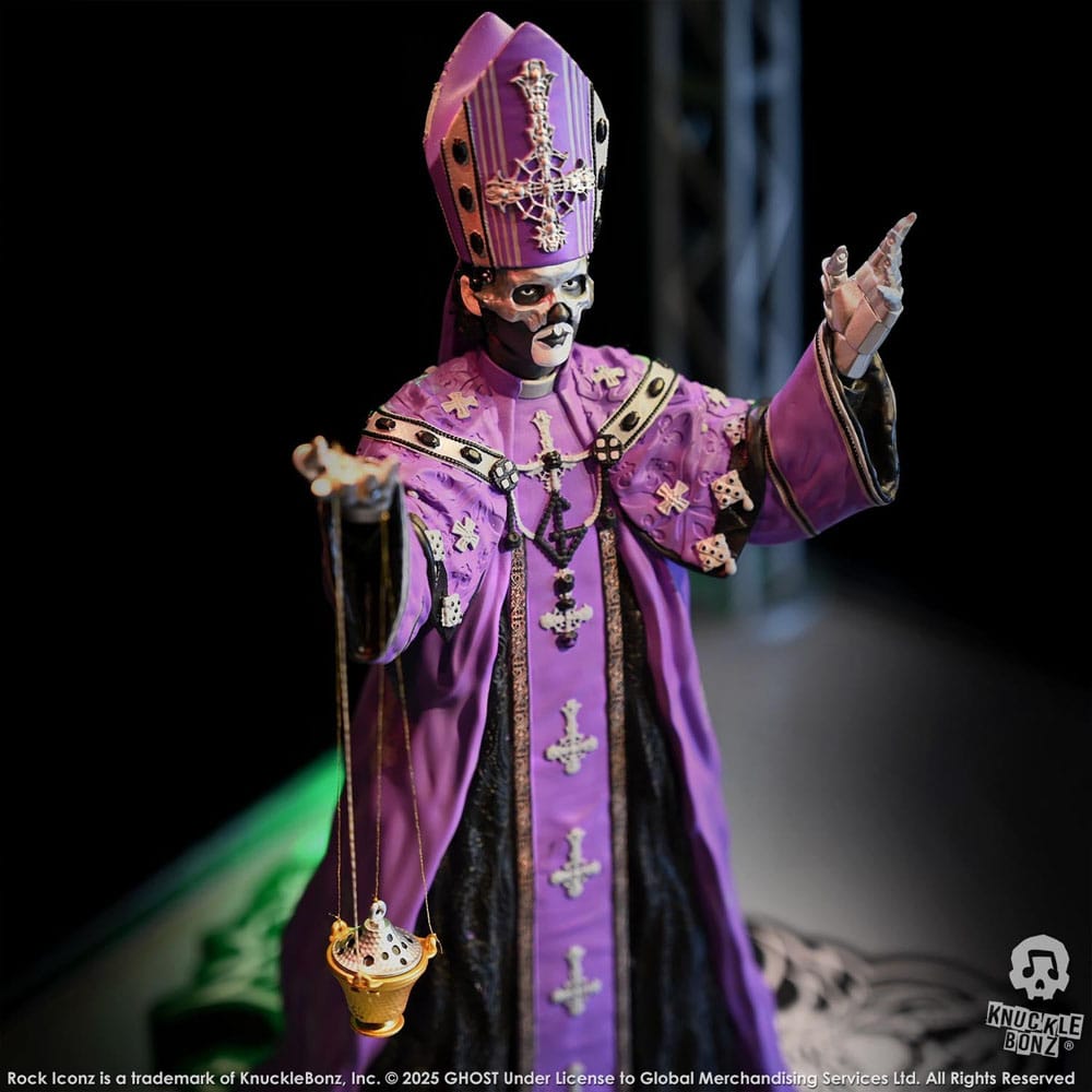 Ghost Rock Iconz Statue Papa V Perpetua Purple Robes 22 cm - Image 9