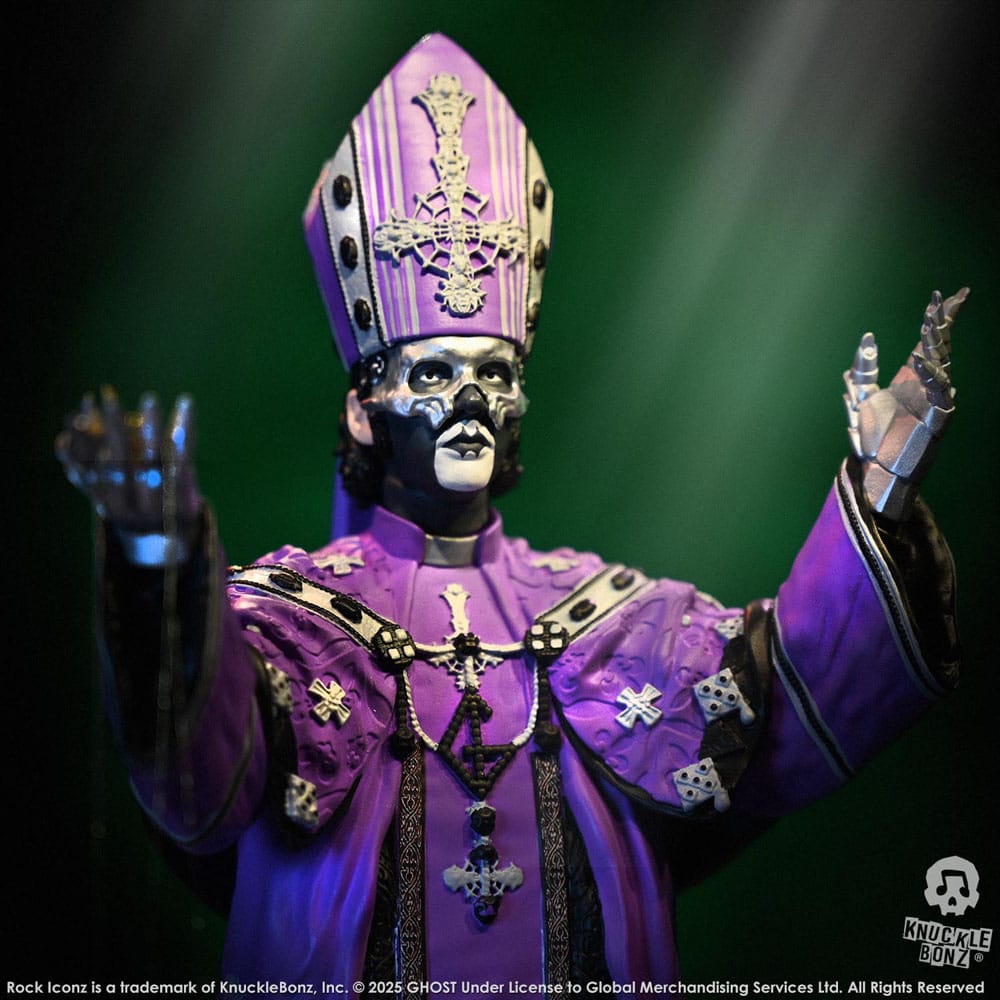 Ghost Rock Iconz Statue Papa V Perpetua Purple Robes 22 cm - Image 21