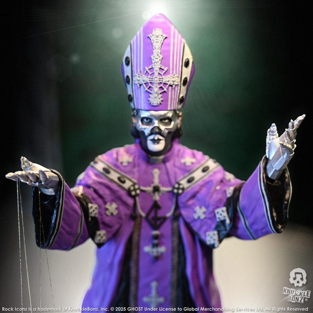 Ghost Rock Iconz Statue Papa V Perpetua Purple Robes 22 cm - Image 24