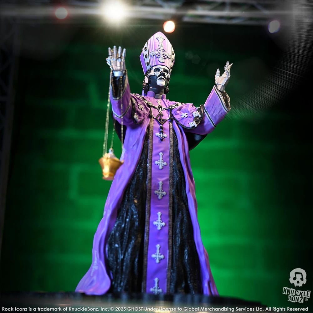 Ghost Rock Iconz Statue Papa V Perpetua Purple Robes 22 cm - Image 25