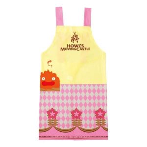 Howl's Moving Castle Apron Calcifer & Flower