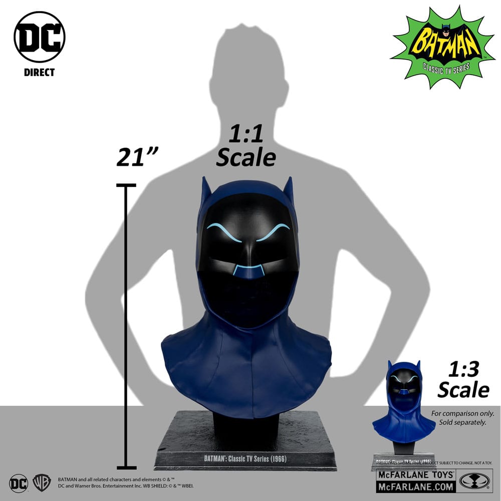 Batman 1966 DC Direct Replica 1/1 Batman Cowl 53 cm - Image 2