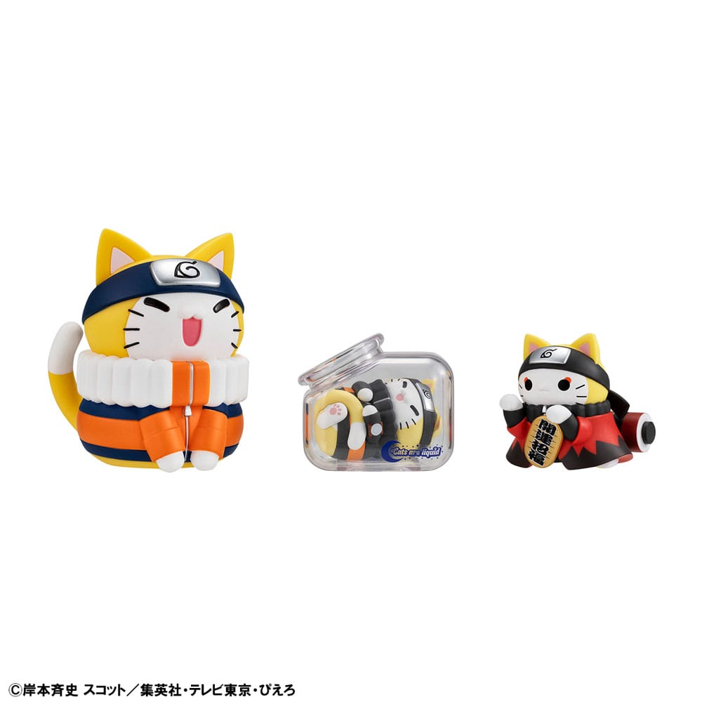 Naruto Shippuden Mega Cat Project Nyaruto! Trading Figures Good Night Nyaruto! 3 cm Assortment (8) - Image 9