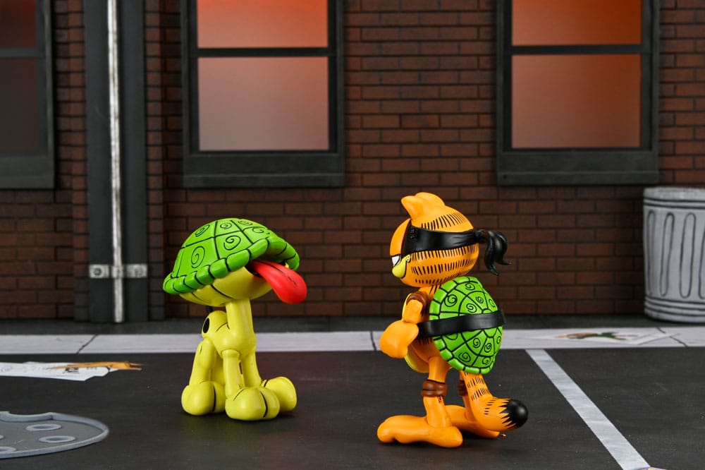Teenage Mutant Ninja Turtles (Archie Comics) x Garfield Action Figure 2-Pack Ultimate Garfello & Odie 10 cm - Image 3