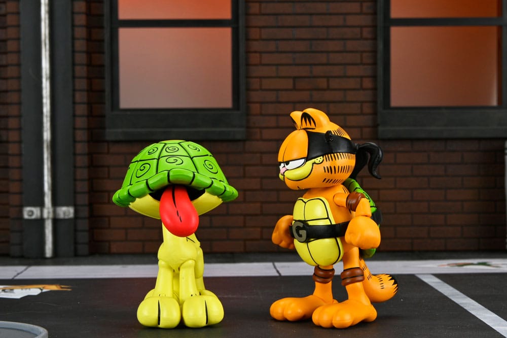 Teenage Mutant Ninja Turtles (Archie Comics) x Garfield Action Figure 2-Pack Ultimate Garfello & Odie 10 cm - Image 4