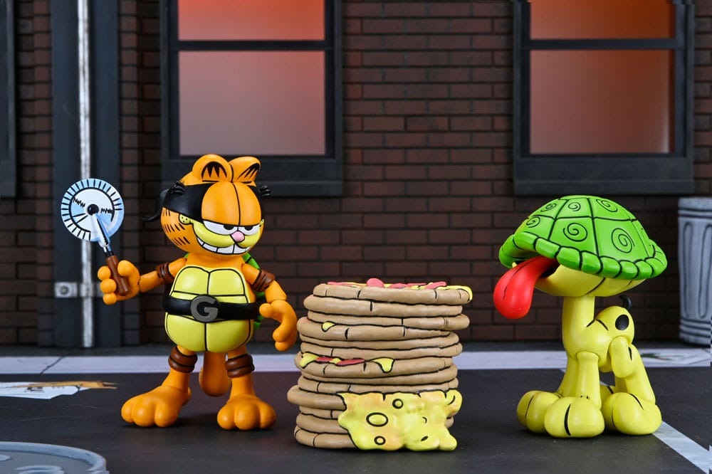 Teenage Mutant Ninja Turtles (Archie Comics) x Garfield Action Figure 2-Pack Ultimate Garfello & Odie 10 cm - Image 5