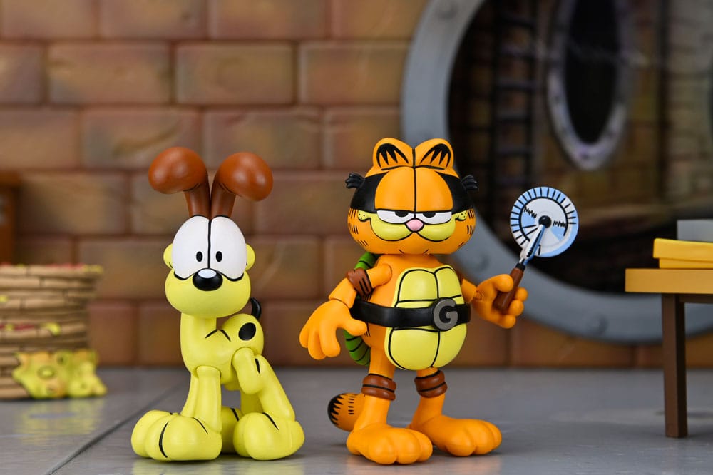 Teenage Mutant Ninja Turtles (Archie Comics) x Garfield Action Figure 2-Pack Ultimate Garfello & Odie 10 cm - Image 11