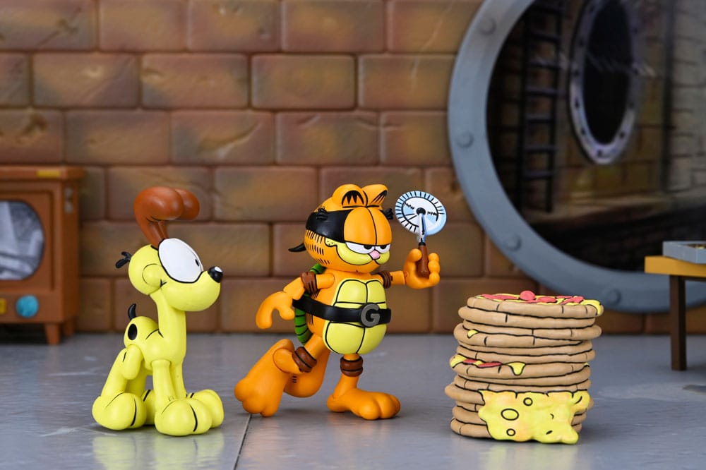 Teenage Mutant Ninja Turtles (Archie Comics) x Garfield Action Figure 2-Pack Ultimate Garfello & Odie 10 cm - Image 12