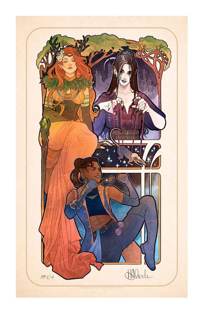 Critical Role Art Print Marisha Ray: 10th Anniversary Art Nouveau Illustrations 46 x 28 cm - unframed