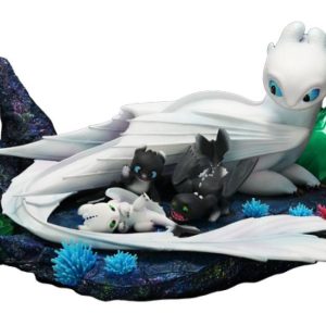 How To Train Your Dragon Statue 1/6 Light Fury & Night Lights 36 cm