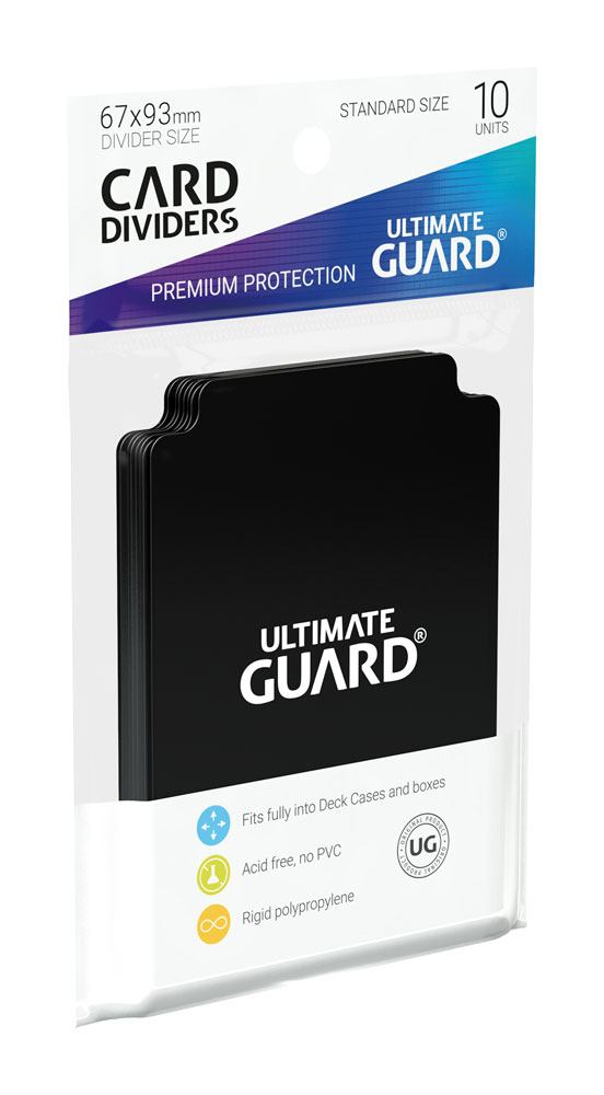 Ultimate Guard Card Dividers Standard Size (10) - Black - Image 3