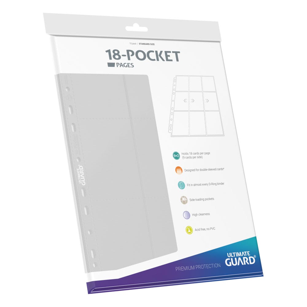 Ultimate Guard 18-Pocket Pages Side-Loading (10) - White - Image 2