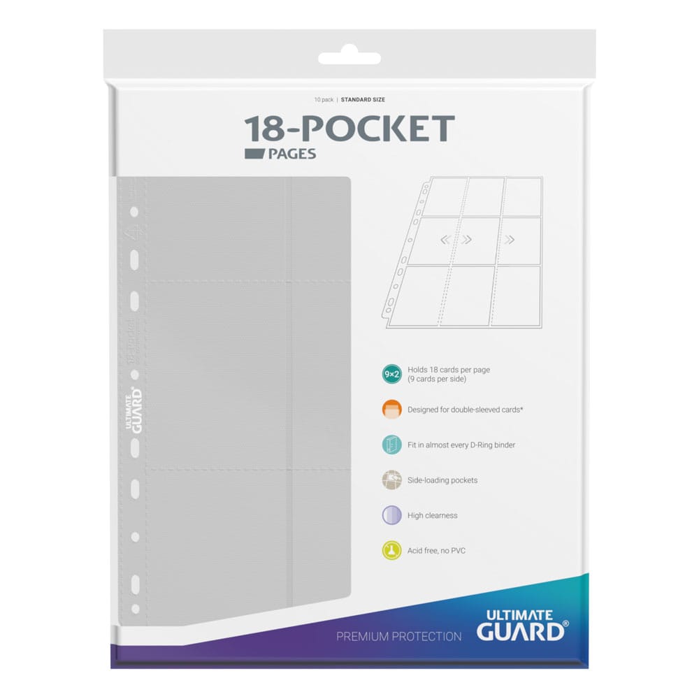 Ultimate Guard 18-Pocket Pages Side-Loading (10) - White - Image 3