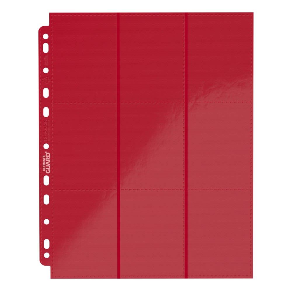 Ultimate Guard 18-Pocket Pages Side-Loading (10) - Red - Image 6