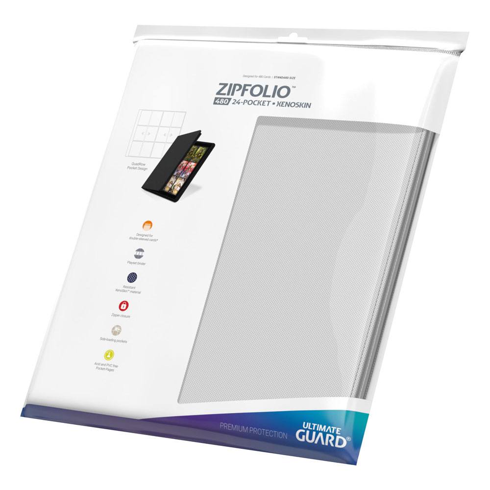 Ultimate Guard Zipfolio 480 24-Pocket Xenoskin - White - Image 9
