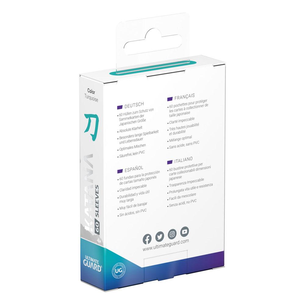 Ultimate Guard Katana Sleeves Japanese Size (60) - Turquoise - Image 3