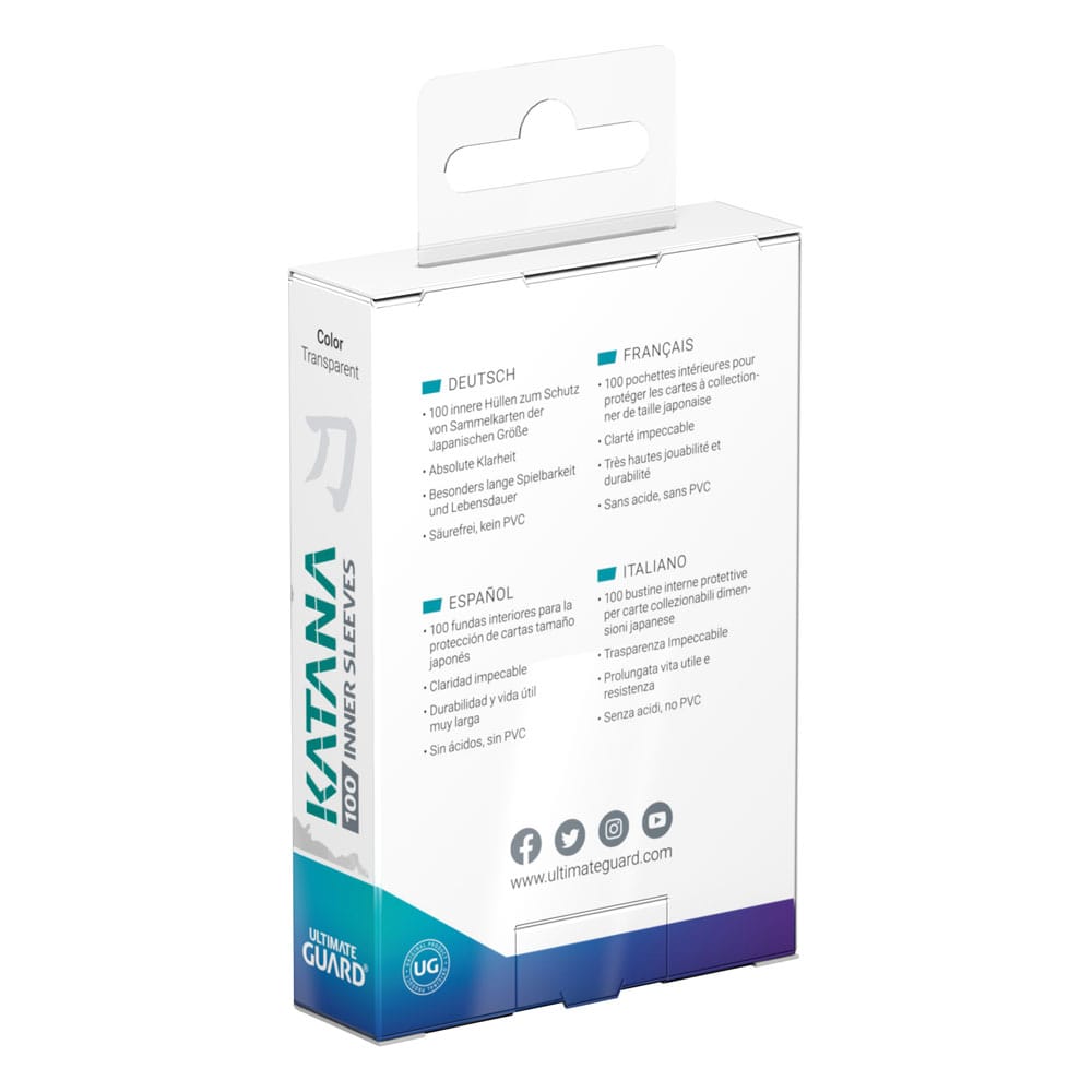 Ultimate Guard Katana Inner Sleeves Japanese Size (100) - Image 3