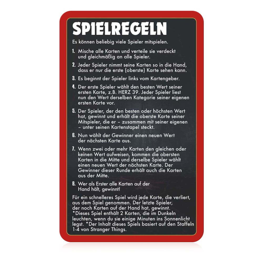 Stranger Things Card Game Top Trumps Collectables *German Version* - Image 8