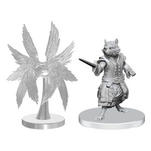 Pathfinder Deep Cuts Unpainted Miniatures Procyal (Raccoon Agathion) & Zoaem (Ring Archon)