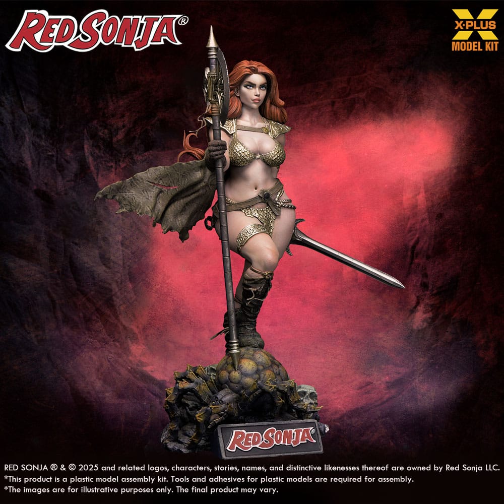 Red Sonja Plastic Model Kit 1/8 Red Sonja reissue 27 cm - Image 2