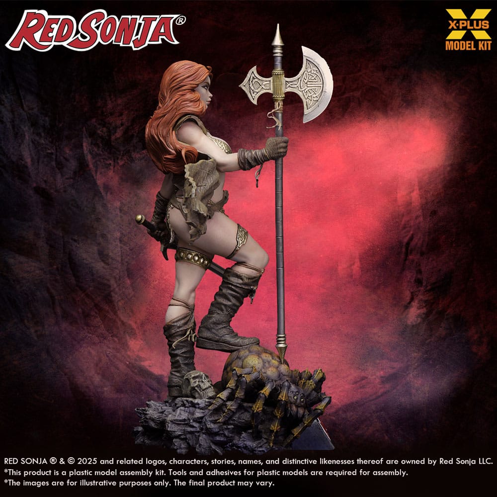Red Sonja Plastic Model Kit 1/8 Red Sonja reissue 27 cm - Image 3