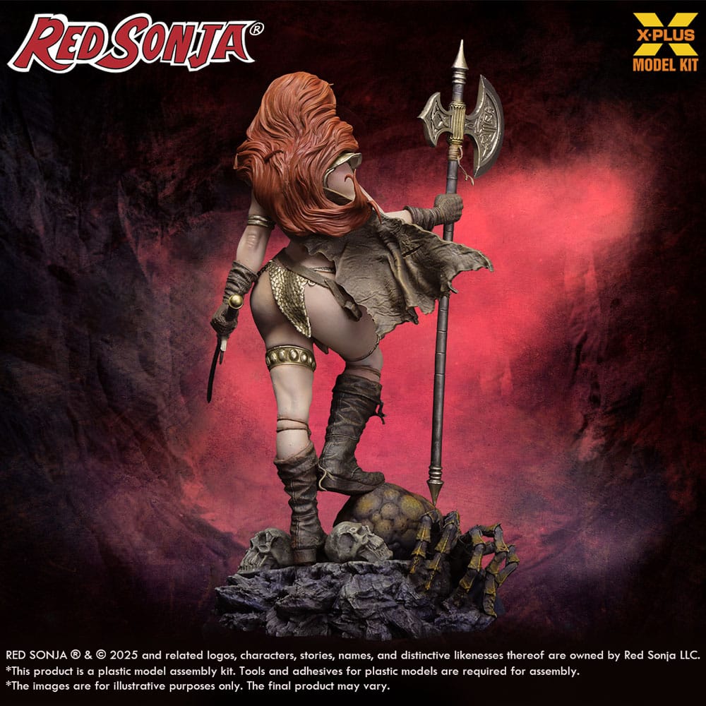 Red Sonja Plastic Model Kit 1/8 Red Sonja reissue 27 cm - Image 4