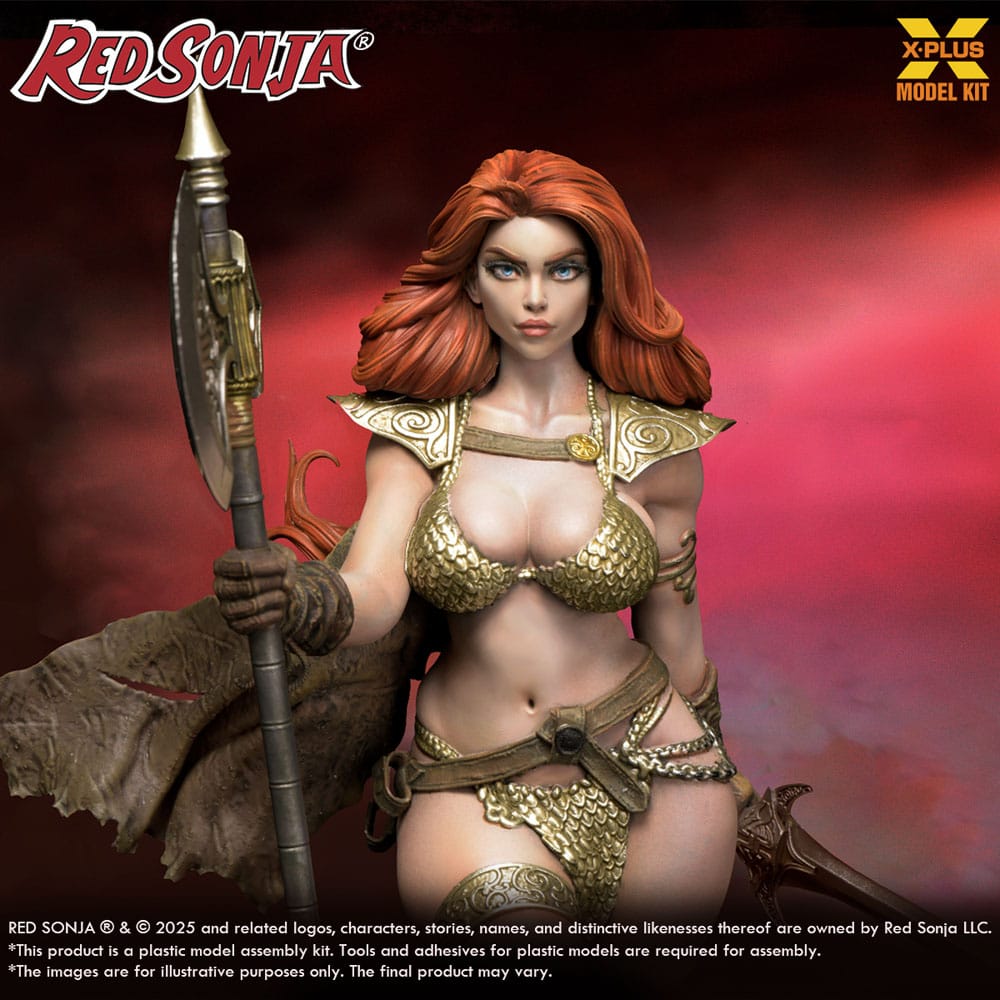 Red Sonja Plastic Model Kit 1/8 Red Sonja reissue 27 cm - Image 7