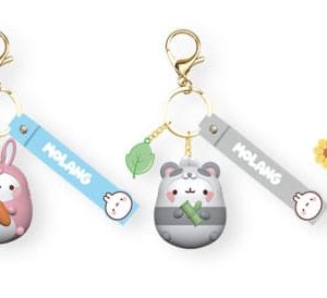 Molang Animal Costume Series Keychain with Hand Strap Display (12)