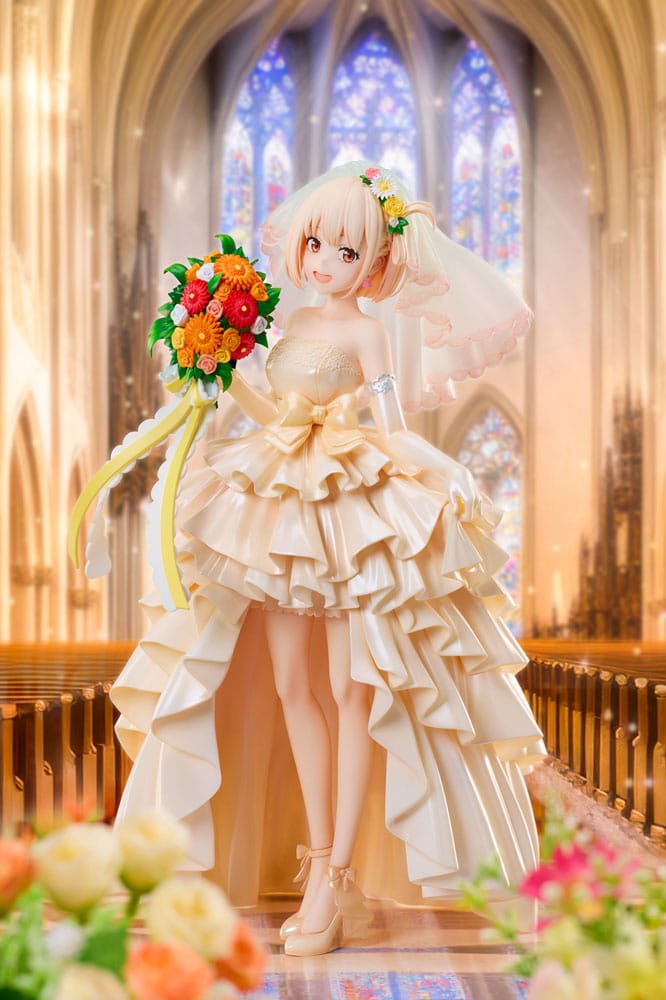 Lycoris Recoil PVC Statue 1/7 Chisato Nishikigi Wedding dress Ver. 26 cm - Image 7