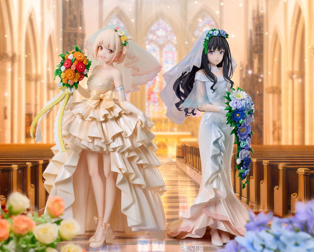 Lycoris Recoil PVC Statue 1/7 Chisato Nishikigi Wedding dress Ver. 26 cm - Image 8