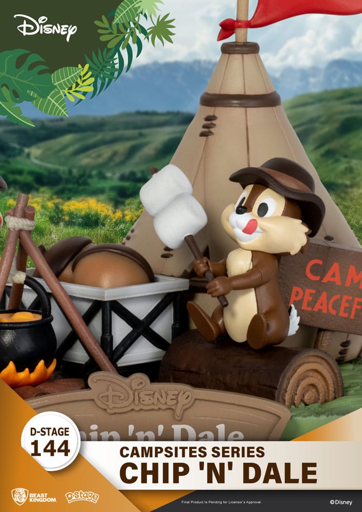 Disney D-Stage Campsite Series PVC Diorama Chip & Dale 10 cm - Image 6