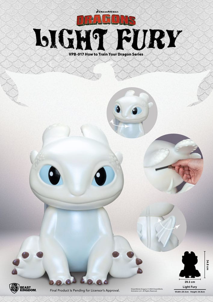 How to Train Your Dragon Funktional Figure Vinyl Light Fury 35 cm - Image 5