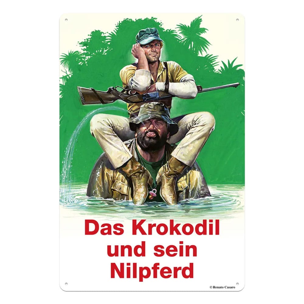 Bud Spencer & Terence Hill Tin Sign Das Krokodil und sein Nilpferd 20 x 30 cm0 cm