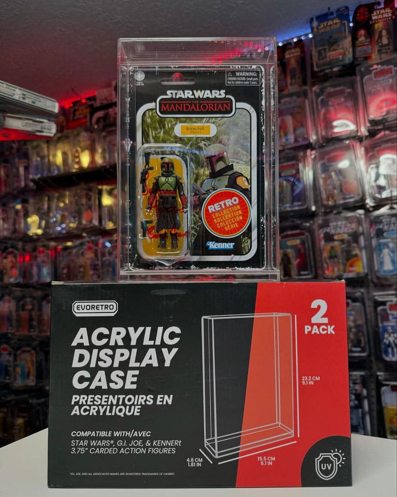 Evoretro Acrylic Display Cases 2-Pack for Action Figures - Image 2