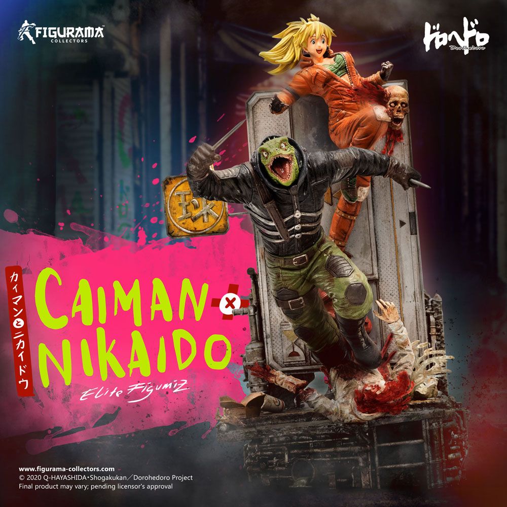 Dorohedoro Elite FigumiZ Diorama 1/8 Caiman & Nikaido 37 cm - Image 2