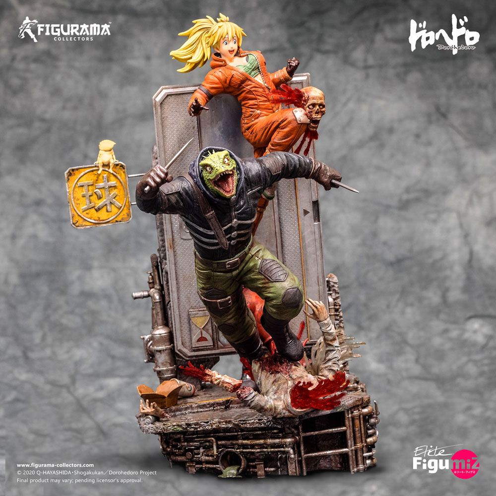 Dorohedoro Elite FigumiZ Diorama 1/8 Caiman & Nikaido 37 cm - Image 3