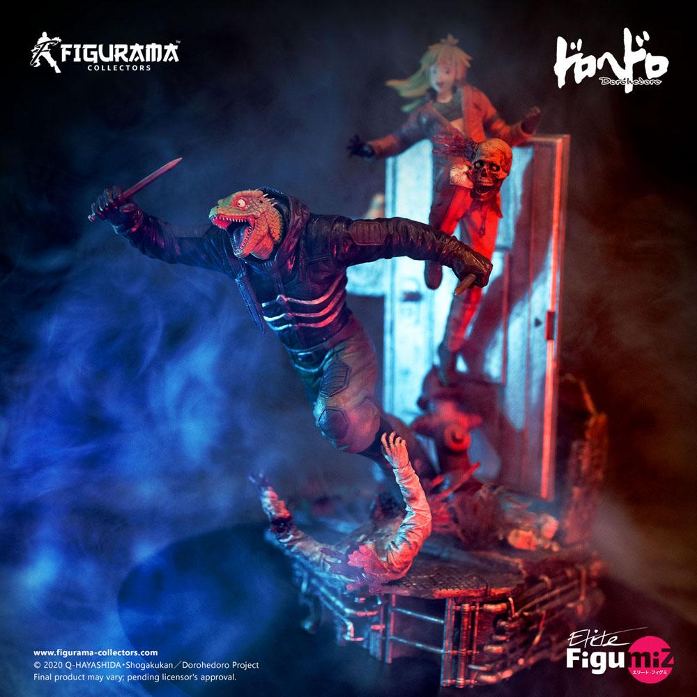 Dorohedoro Elite FigumiZ Diorama 1/8 Caiman & Nikaido 37 cm - Image 4