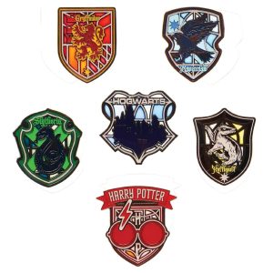 Harry Potter Loungefly Enamel Pins Stained Glass Display (12)