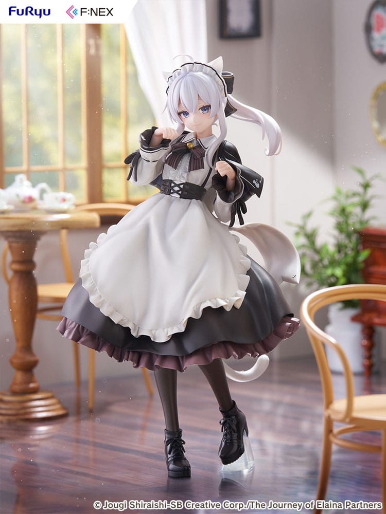 Wandering Witch: The Journey of Elaina F:NEX PVC Statue 1/7 Elaina Maid costume with cat ears Ver. 24 cm - Image 2