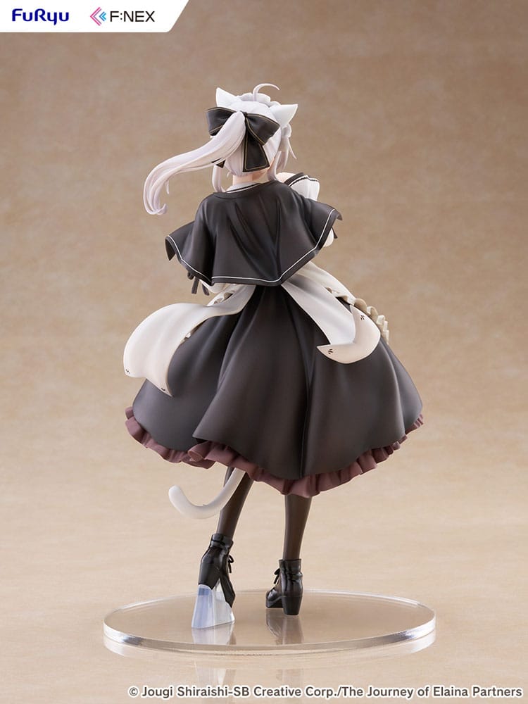 Wandering Witch: The Journey of Elaina F:NEX PVC Statue 1/7 Elaina Maid costume with cat ears Ver. 24 cm - Image 3