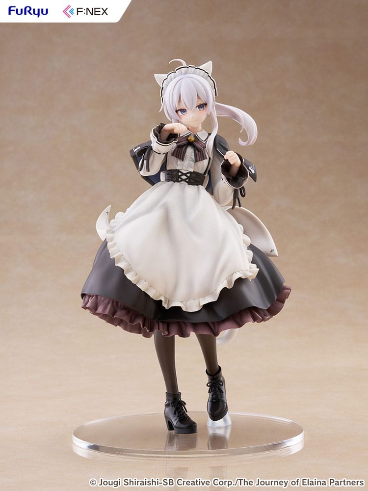Wandering Witch: The Journey of Elaina F:NEX PVC Statue 1/7 Elaina Maid costume with cat ears Ver. 24 cm - Image 4