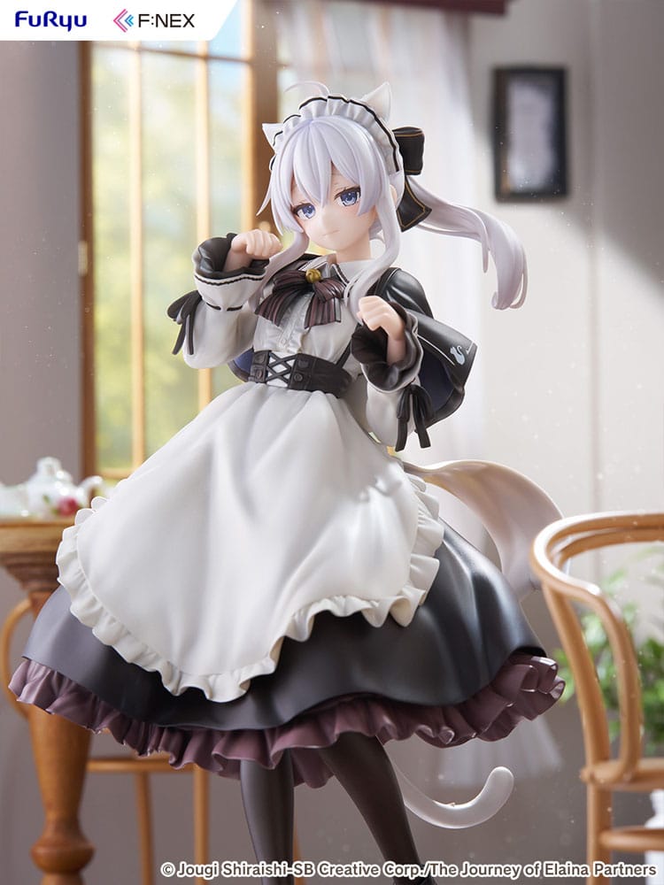 Wandering Witch: The Journey of Elaina F:NEX PVC Statue 1/7 Elaina Maid costume with cat ears Ver. 24 cm - Image 9