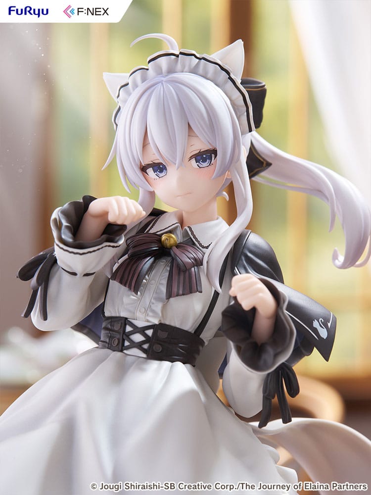 Wandering Witch: The Journey of Elaina F:NEX PVC Statue 1/7 Elaina Maid costume with cat ears Ver. 24 cm - Image 11