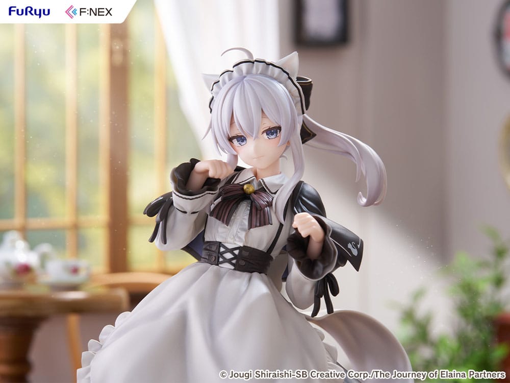 Wandering Witch: The Journey of Elaina F:NEX PVC Statue 1/7 Elaina Maid costume with cat ears Ver. 24 cm - Image 12