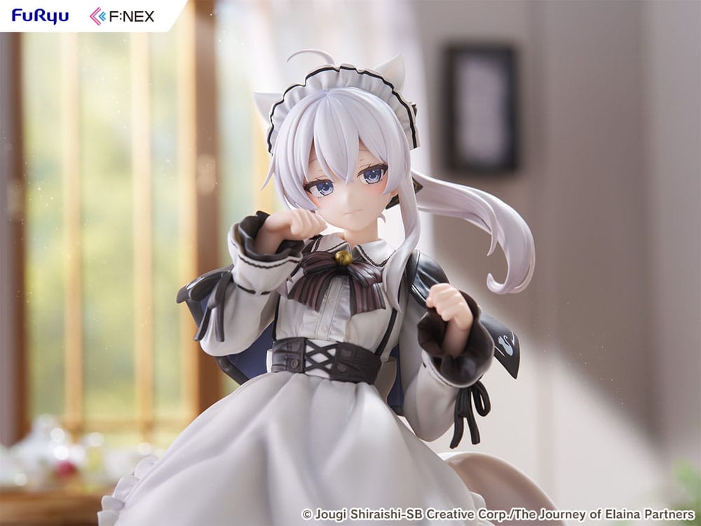 Wandering Witch: The Journey of Elaina F:NEX PVC Statue 1/7 Elaina Maid costume with cat ears Ver. 24 cm - Image 13