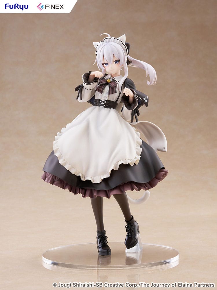 Wandering Witch: The Journey of Elaina F:NEX PVC Statue 1/7 Elaina Maid costume with cat ears Ver. 24 cm - Image 14