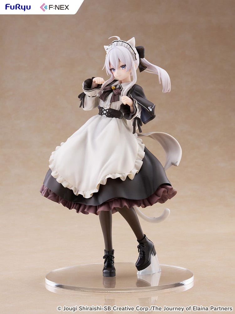 Wandering Witch: The Journey of Elaina F:NEX PVC Statue 1/7 Elaina Maid costume with cat ears Ver. 24 cm - Image 15